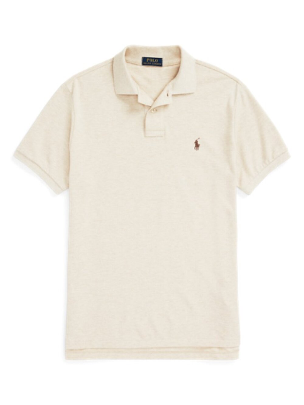 Polo Ralph Lauren The Iconic Classic Fit Mesh Polo Cream Size L